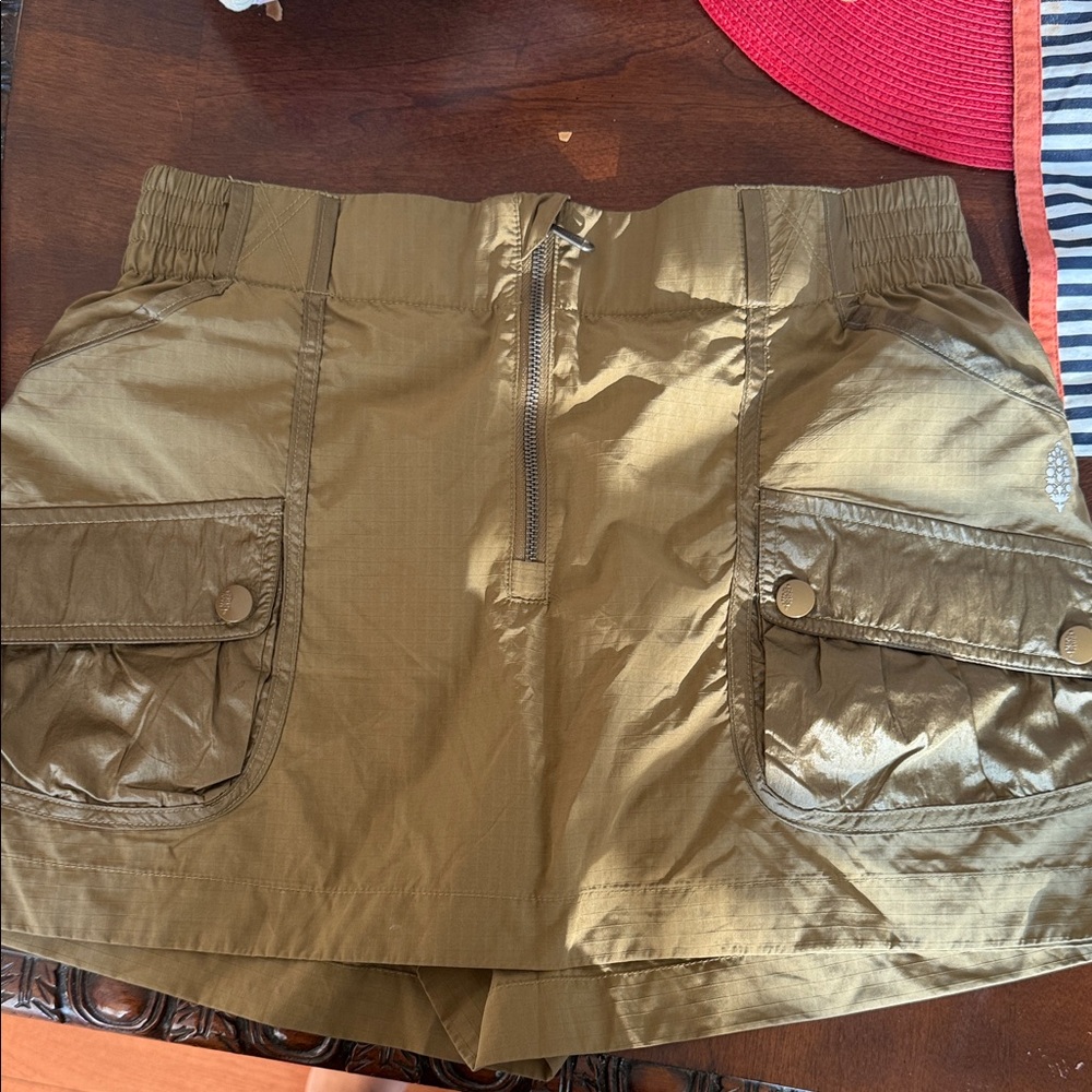 Khaki Women's Cargo Skort